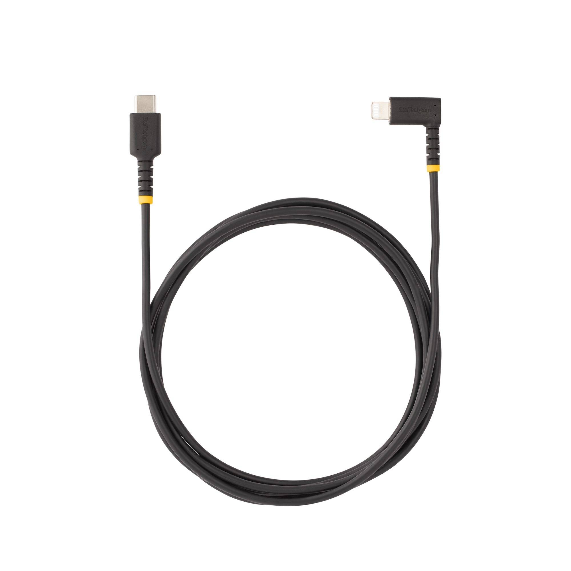 Rca Informatique - image du produit : 2M USB-C TO LIGHTNING CABLE - USB TYPE-C ANGLED LIGHTNING CORD