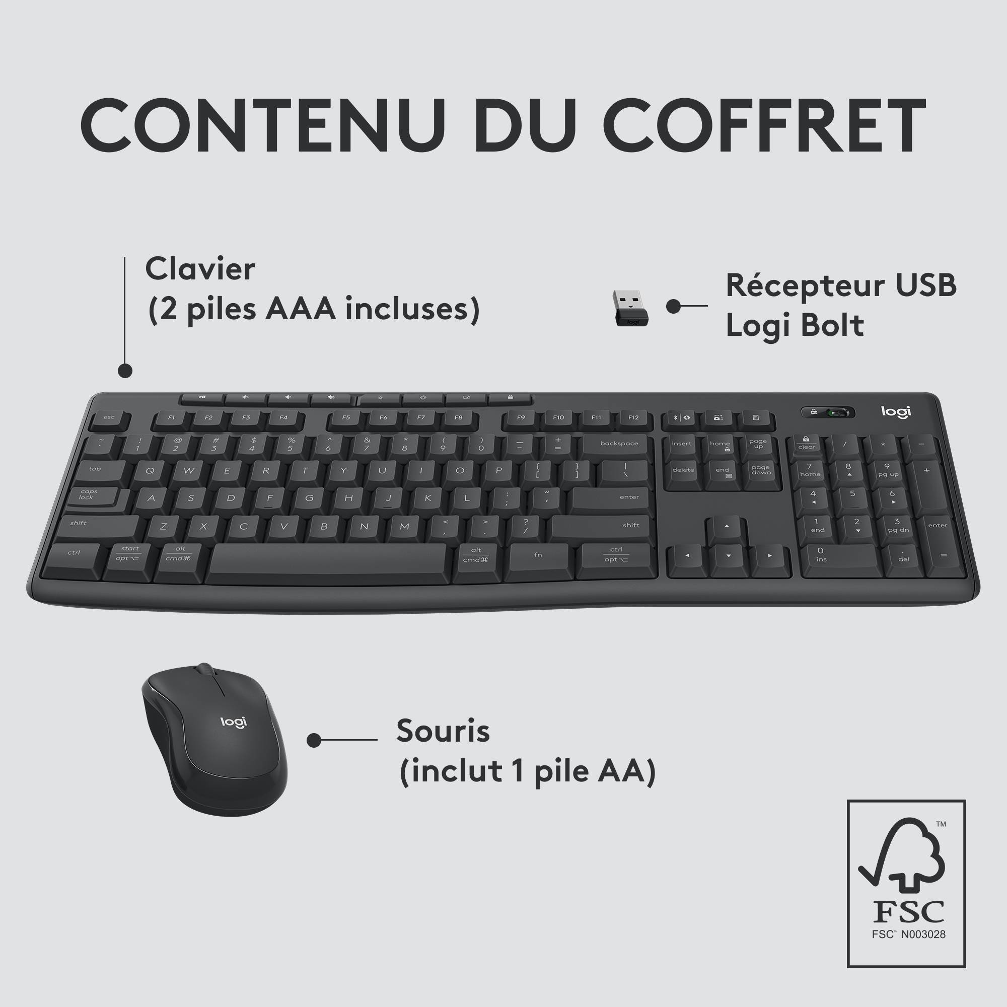 Rca Informatique - image du produit : MK370 COMBO FOR BUSINESS GRAPHITE - DEU - CENTRAL-419