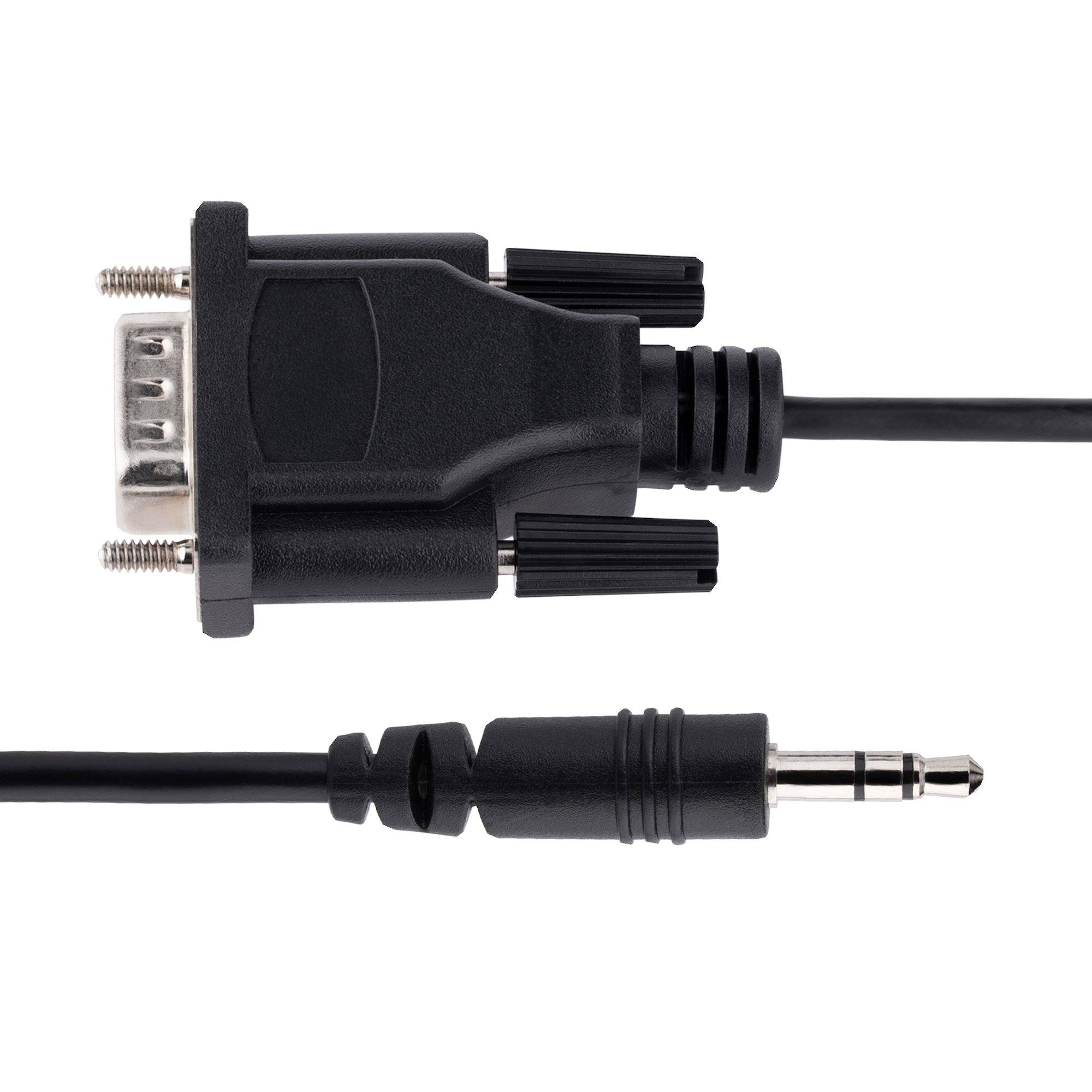 Rca Informatique - image du produit : 1M DB9 TO 3.5MM SERIAL CABLE - RS232 MALE TO 3.5MM SERIAL CABLE