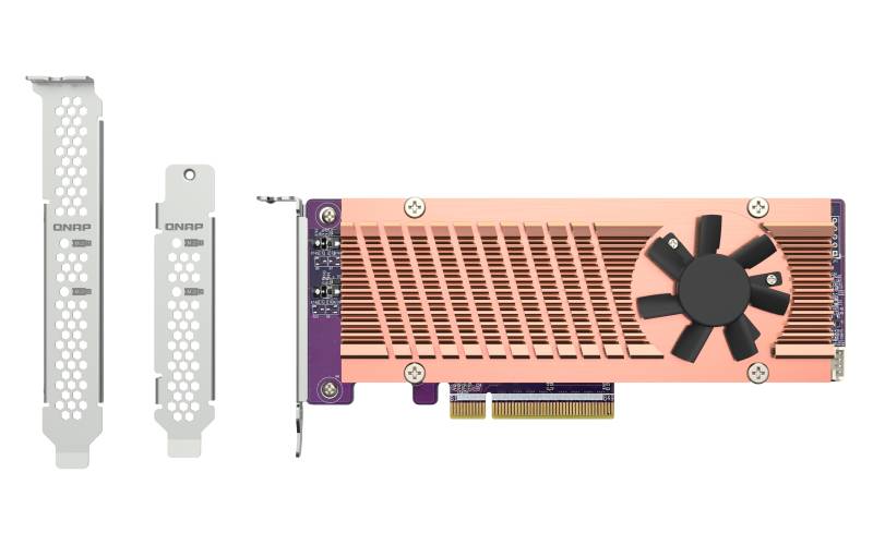 Rca Informatique - image du produit : DUAL M.2 PCIE SSD EXP CARD PCIE GEN3 X8 HOST INTERFACE