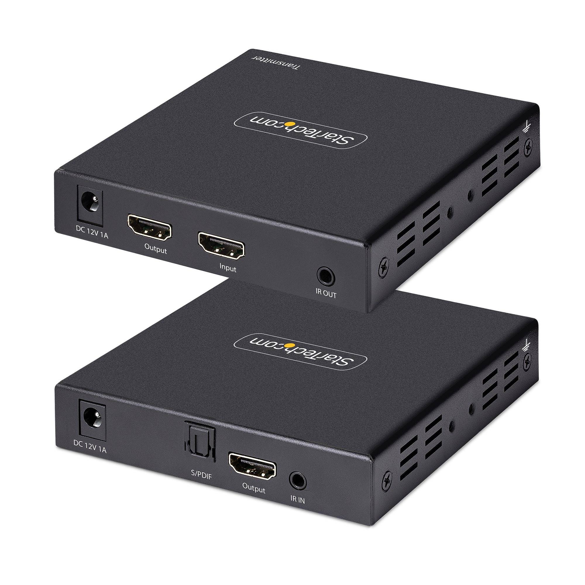 Rca Informatique - image du produit : 4K HDMI EXTENDER OVER AC CABLE T5/CAT6 - 4K60HZ AUDIO S/PDIF