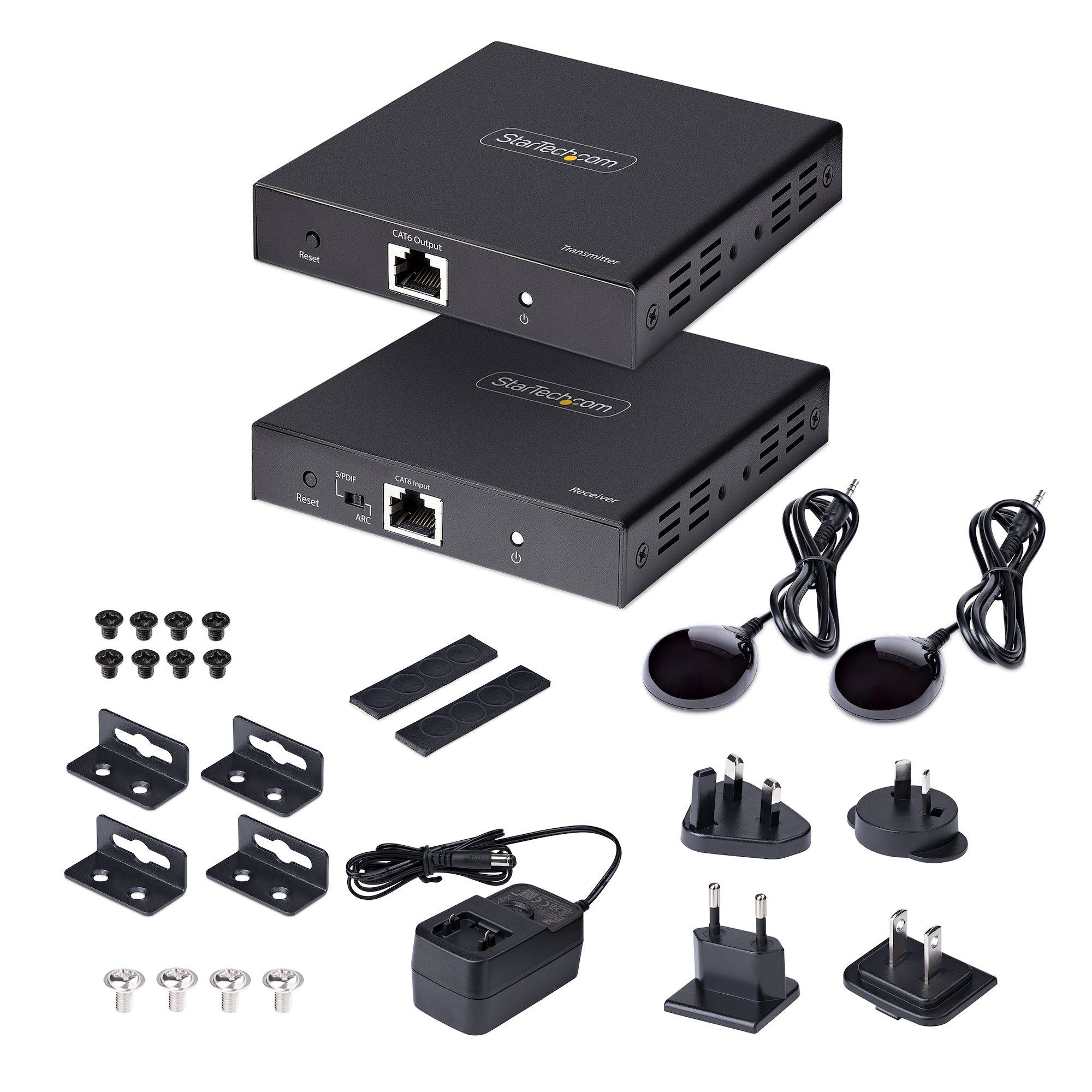 Rca Informatique - image du produit : 4K HDMI EXTENDER OVER AC CABLE T5/CAT6 - 4K60HZ AUDIO S/PDIF