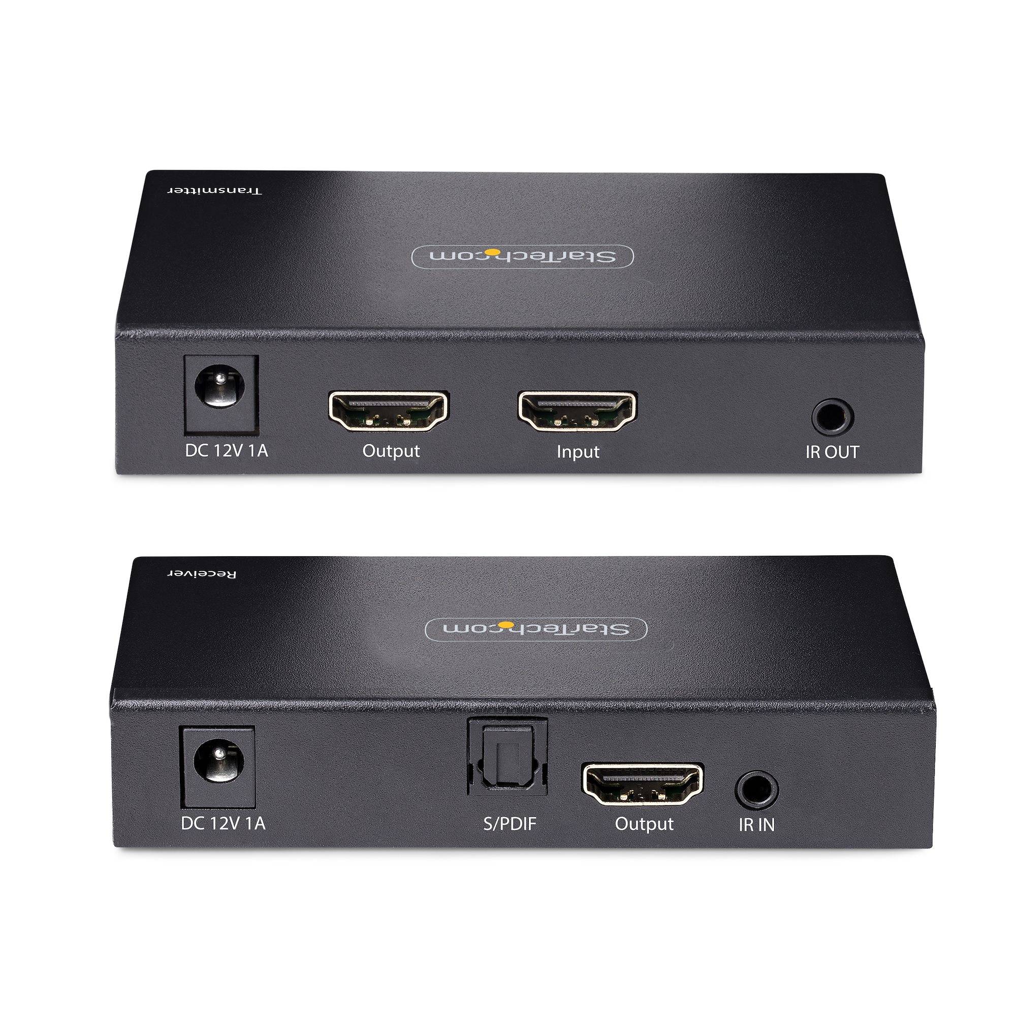 Rca Informatique - image du produit : 4K HDMI EXTENDER OVER AC CABLE T5/CAT6 - 4K60HZ AUDIO S/PDIF