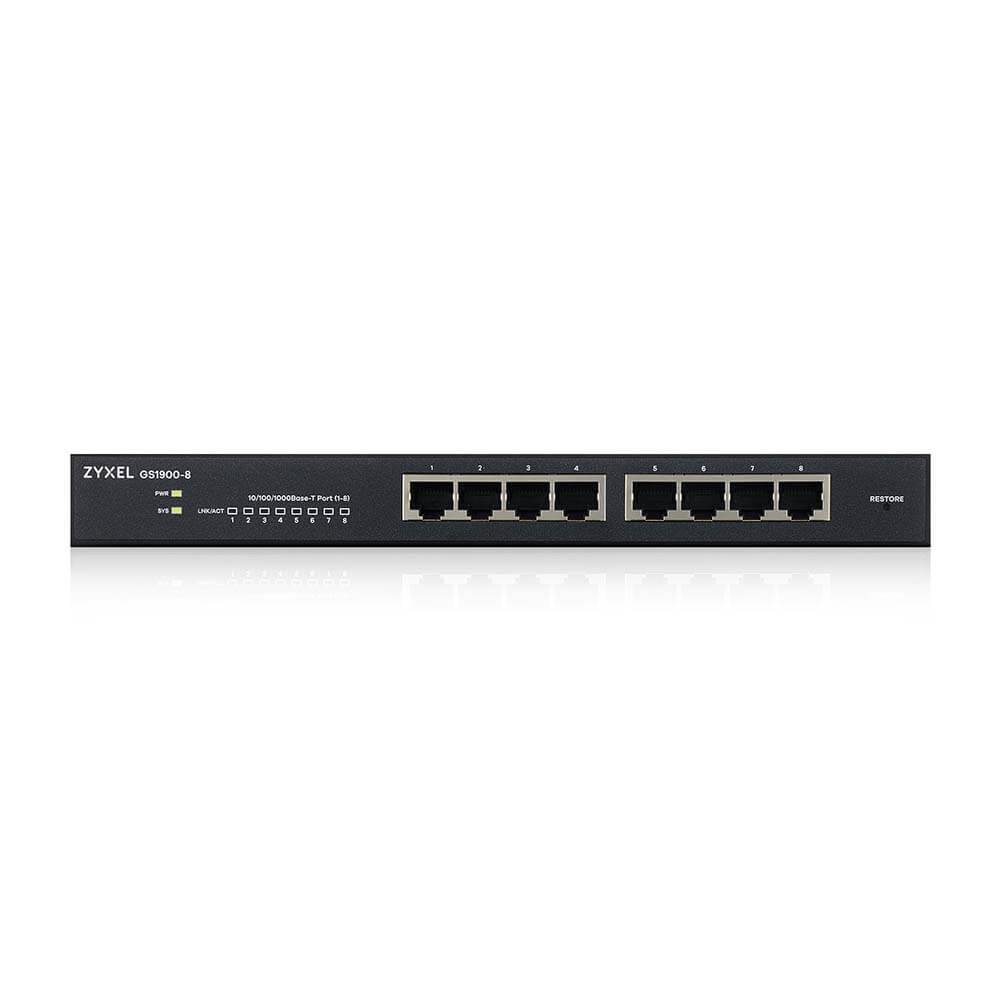 Rca Informatique - image du produit : SWITCH SMART ADMINISTRABLE 8 PORTS GBPS RJ45 - NON RACKABLE