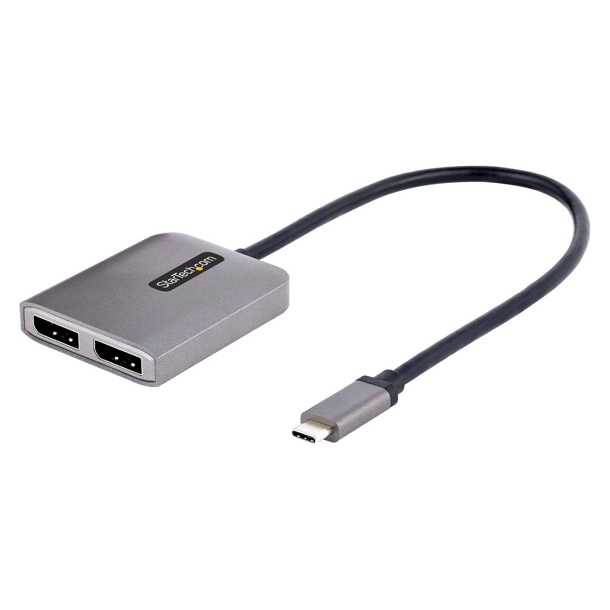 Rca Informatique - Image du produit : HUB USB-C MST2 PORTS-DUAL DP 4K60HZ AVEC DP 1.4 ET DSC