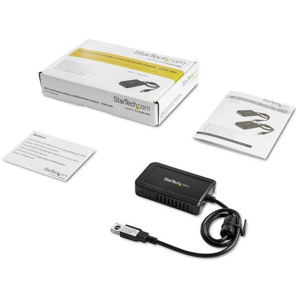 Rca Informatique - image du produit : ADAPTATEUR VIDEO EXTERNE USB VERS VGA