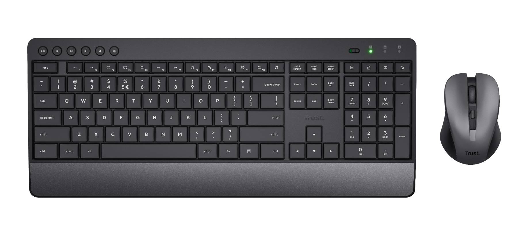 Rca Informatique - image du produit : TREZO ECO WIRELESS KEYBOARD MOUSE PACK