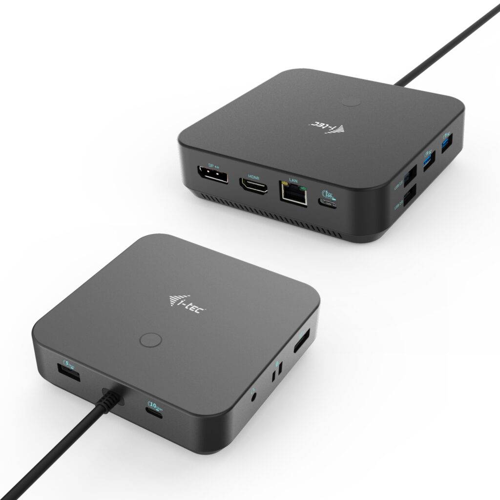 Rca Informatique - Image du produit : I-TEC USB-C HDMI+2X DP CHARGER I-TEC DOCK PD 100WCHARGER 112W