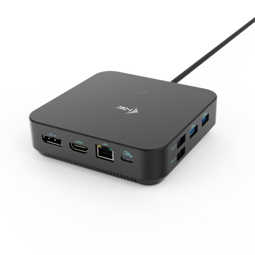 Rca Informatique - image du produit : I-TEC USB-C HDMI+2X DP CHARGER I-TEC DOCK PD 100WCHARGER 112W