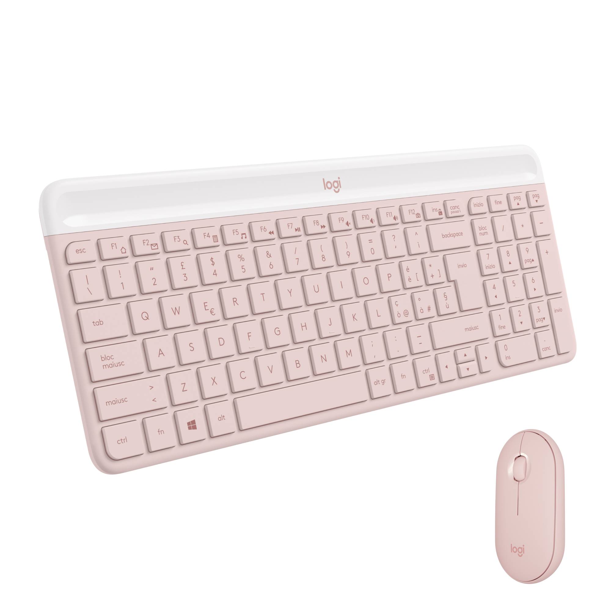 Rca Informatique - Image du produit : MK470 SLIM COMBO -ROSE-ITA-MEDITER-412