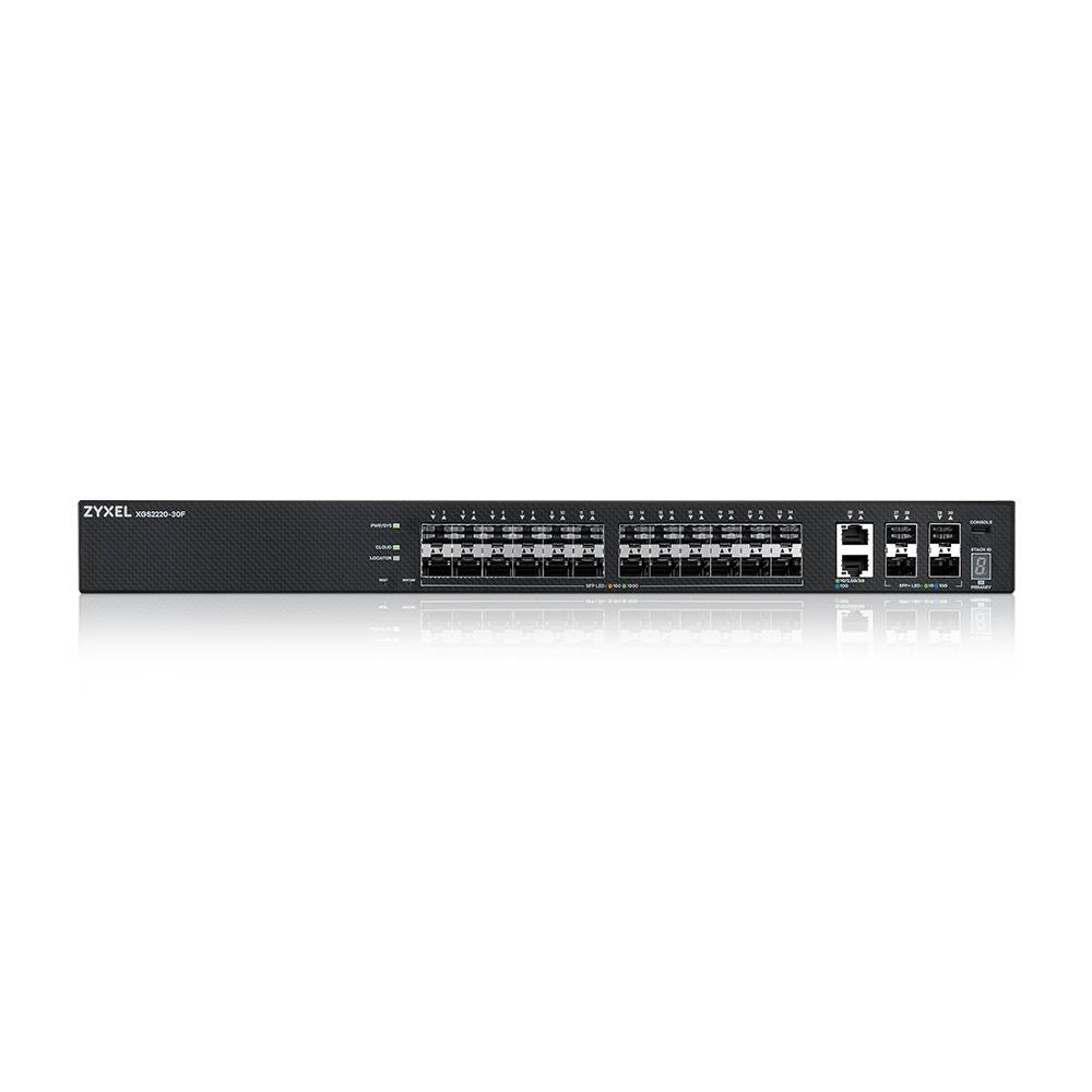 Rca Informatique - image du produit : XGS2220-30F L3 ACCESS SWITCH 24X1G SFP 2X10MG RJ45 4X10G SFP+