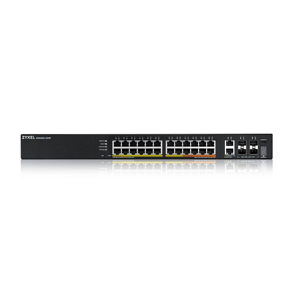 Rca Informatique - image du produit : XGS2220-30HP L3 ACCESS SWITCH 400W POE 16XPOE+/10XPOE++ 24X1G