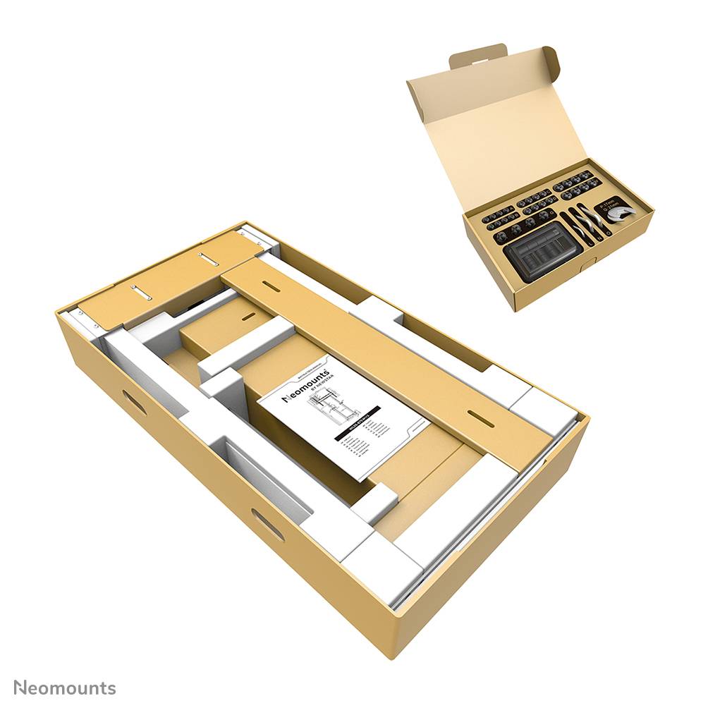 Rca Informatique - image du produit : NEOMOUNTS BY NEWSTAR MOTORISED WALL STAND INCL. STORAGE BOX 10