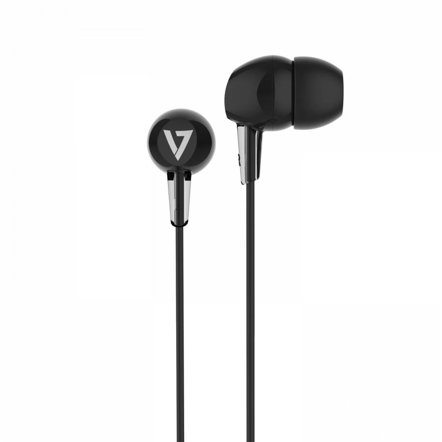 Rca Informatique - image du produit : IN-EAR STEREO EARBUDS 3.5MM 1.2M CABLE BLACK NO MIC