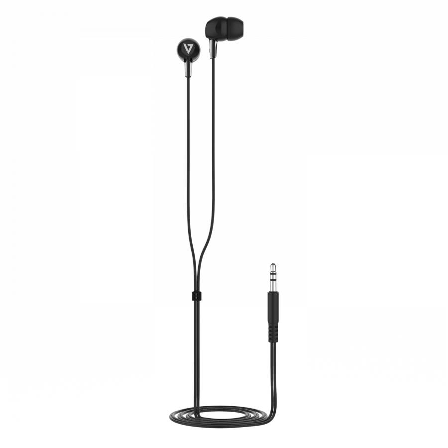 Rca Informatique - image du produit : IN-EAR STEREO EARBUDS 3.5MM 1.2M CABLE BLACK NO MIC