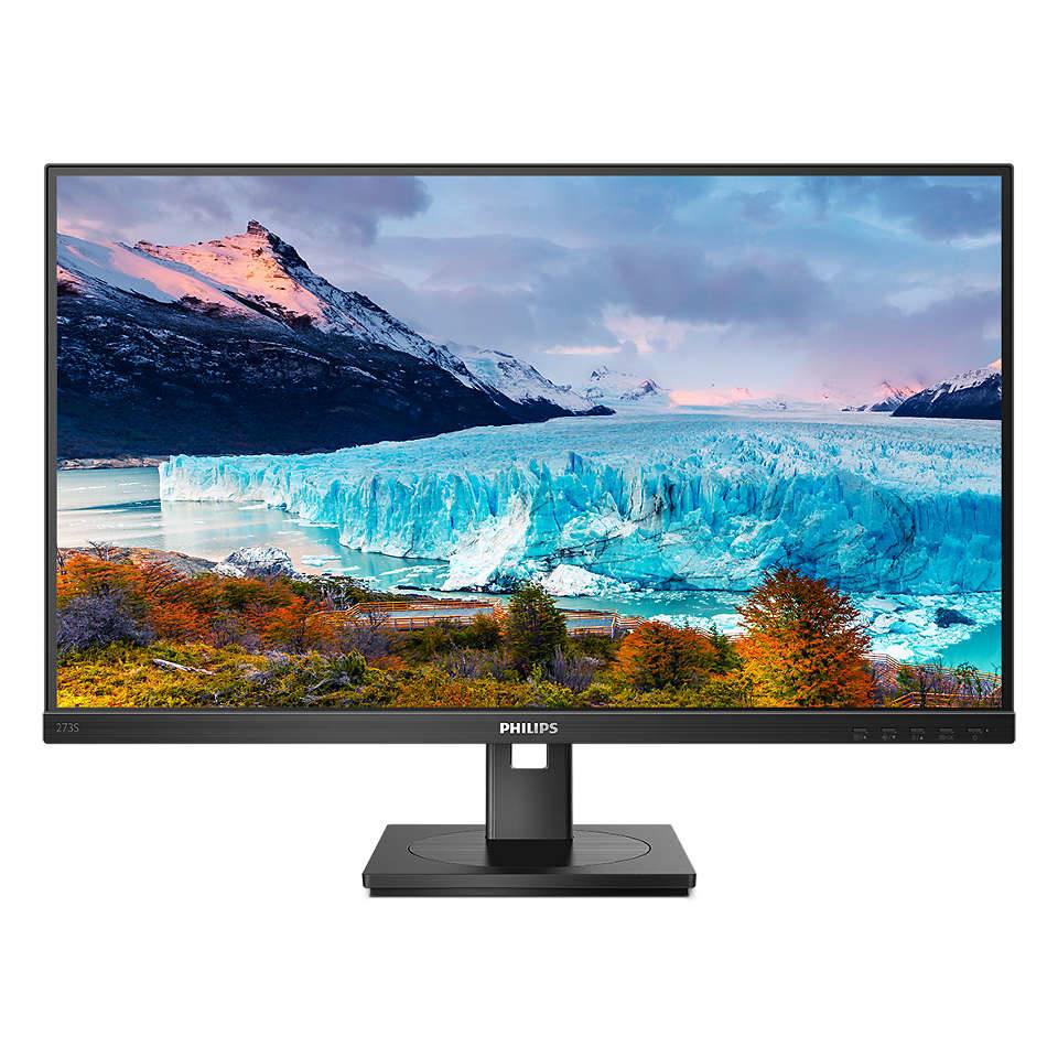 Rca Informatique - image du produit : 273S1/00 27IN IPS FHD 300CD/4MS HDMI/DP/USB-C/4USB-A/HAS