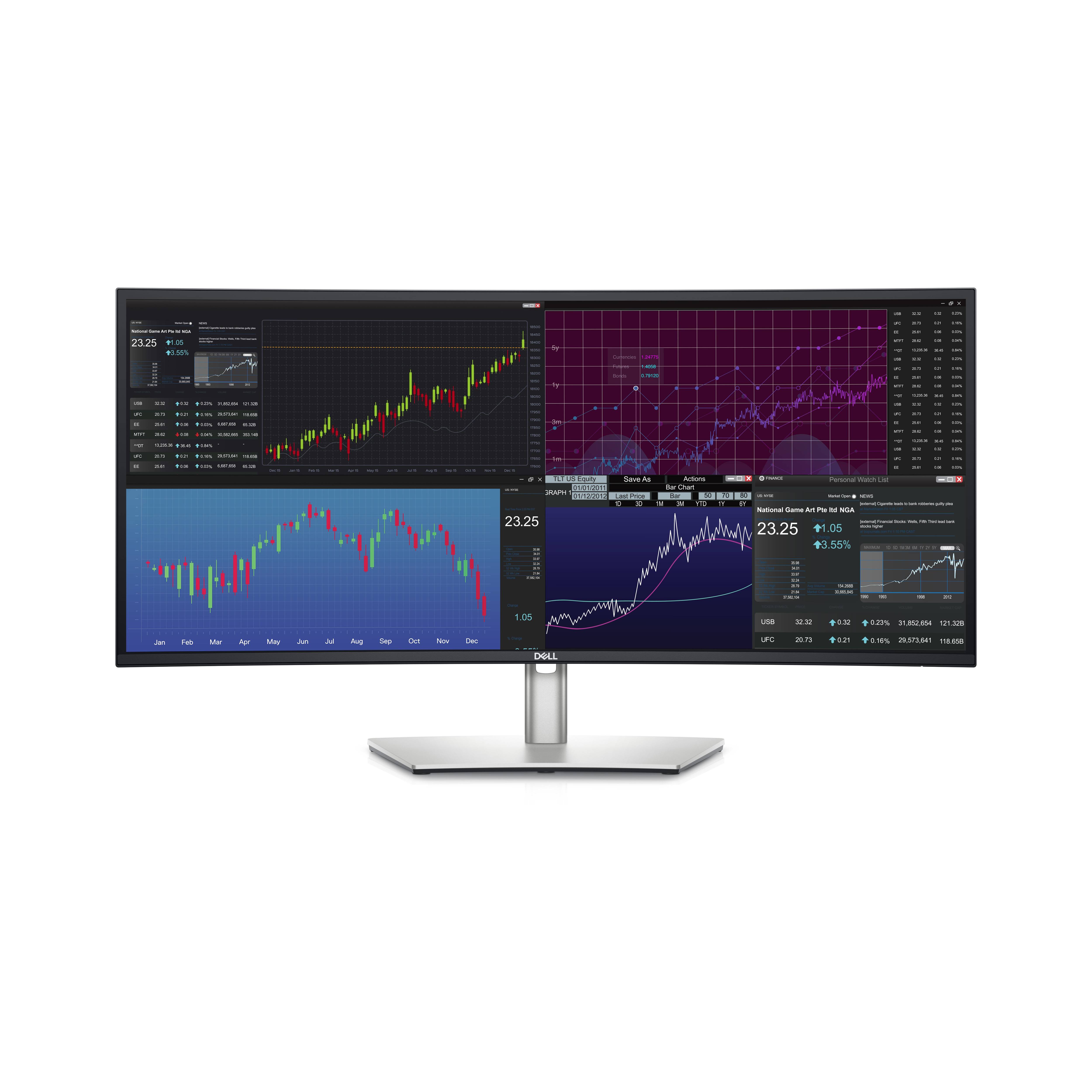 Rca Informatique - image du produit : DELL ULTRASHARP 34 CURVED USB-C HUB MONITOR-U3423WE - 86.7CM (34