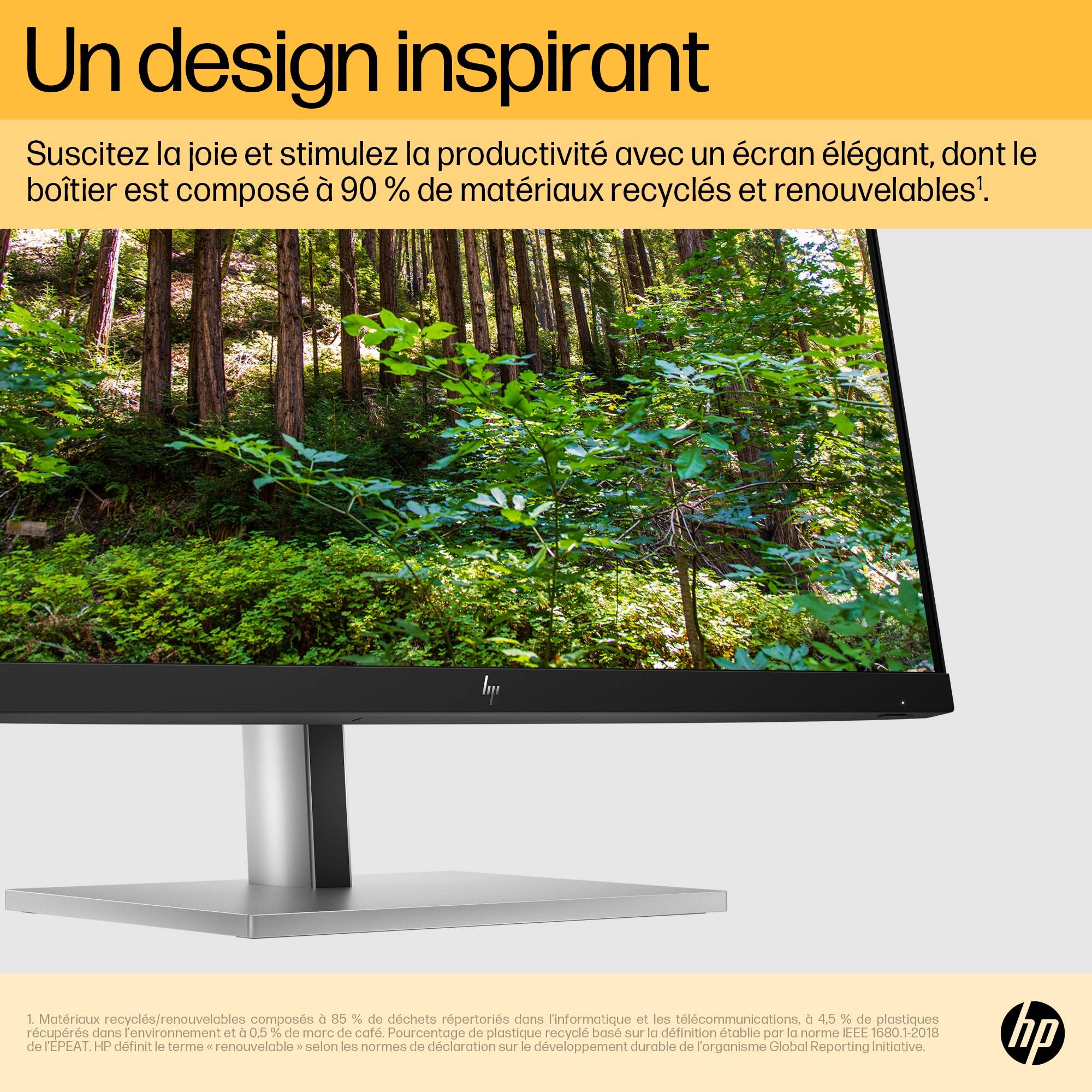 Rca Informatique - image du produit : HP MONITOR 23.8IN 1920 X 1080 E24U G5 USB-C