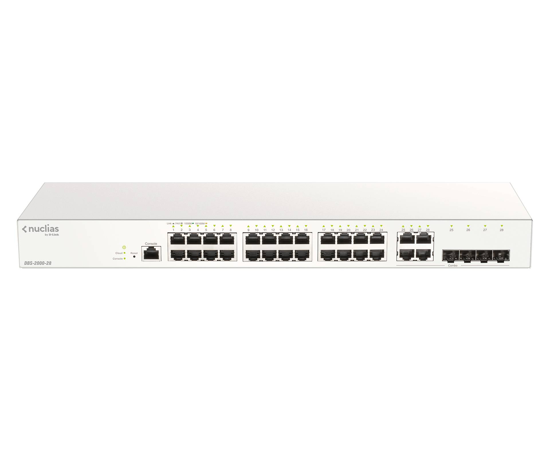 Rca Informatique - Image du produit : NUCLIAS 28-PORT GIGABIT SWITCH CLOUD MANAGED