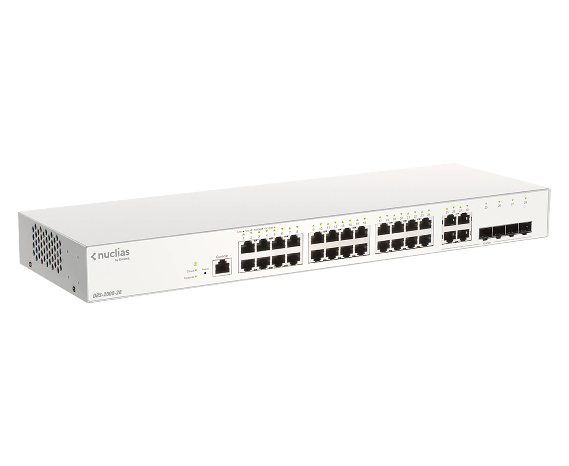 Rca Informatique - image du produit : NUCLIAS 28-PORT GIGABIT SWITCH CLOUD MANAGED