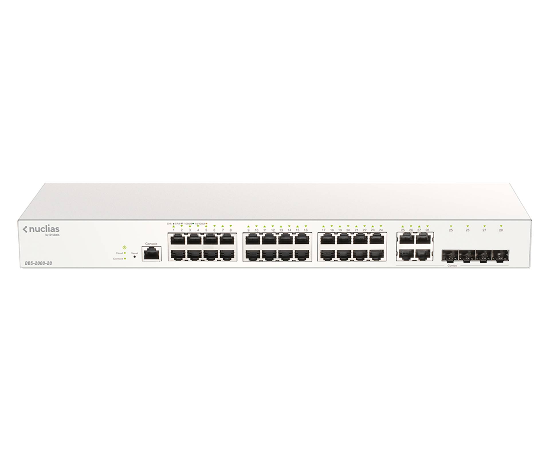 Rca Informatique - image du produit : NUCLIAS 28-PORT GIGABIT SWITCH CLOUD MANAGED