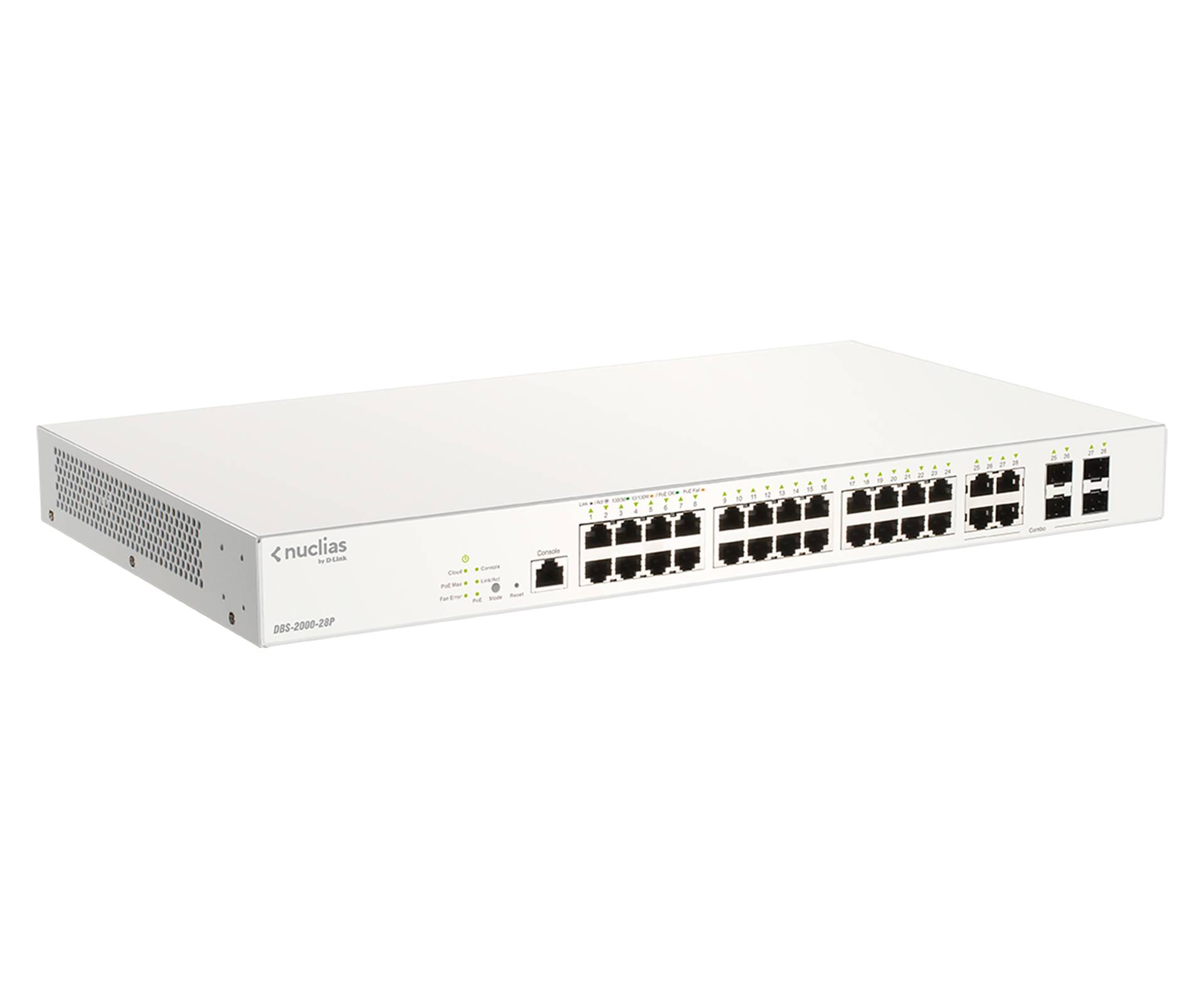 Rca Informatique - image du produit : NUCLIAS 28-PORT POE+ SWITCH CLOUD MANAGED 193W POE