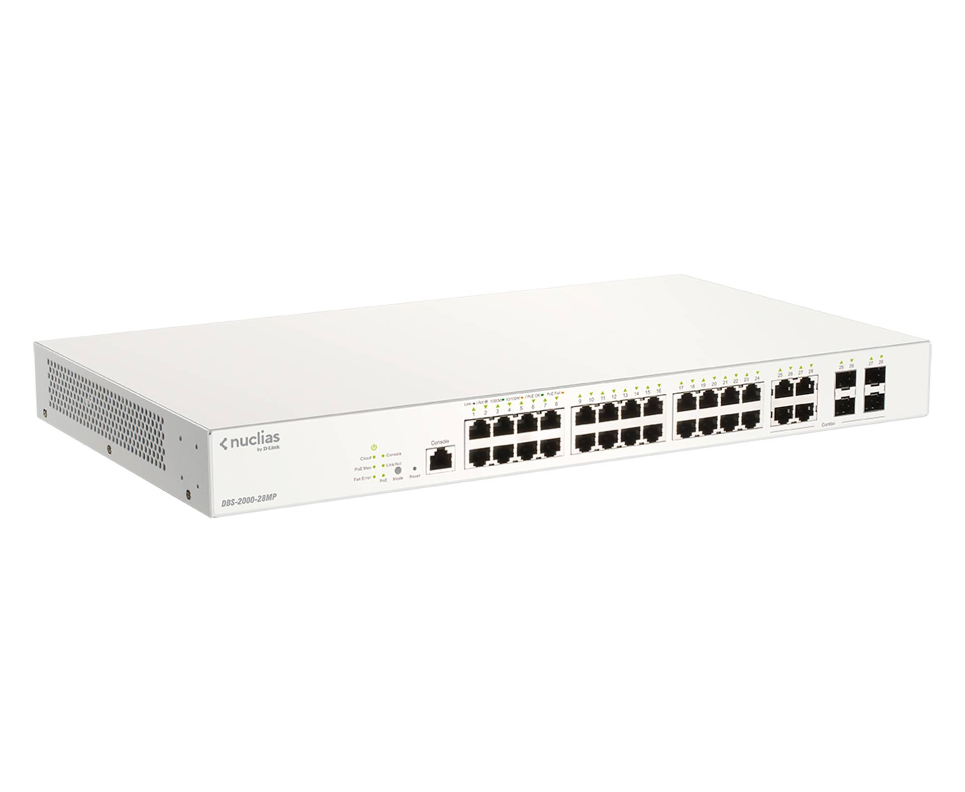 Rca Informatique - image du produit : NUCLIAS 28-PORT POE+ SWITCH CLOUD MANAGED 370W POE