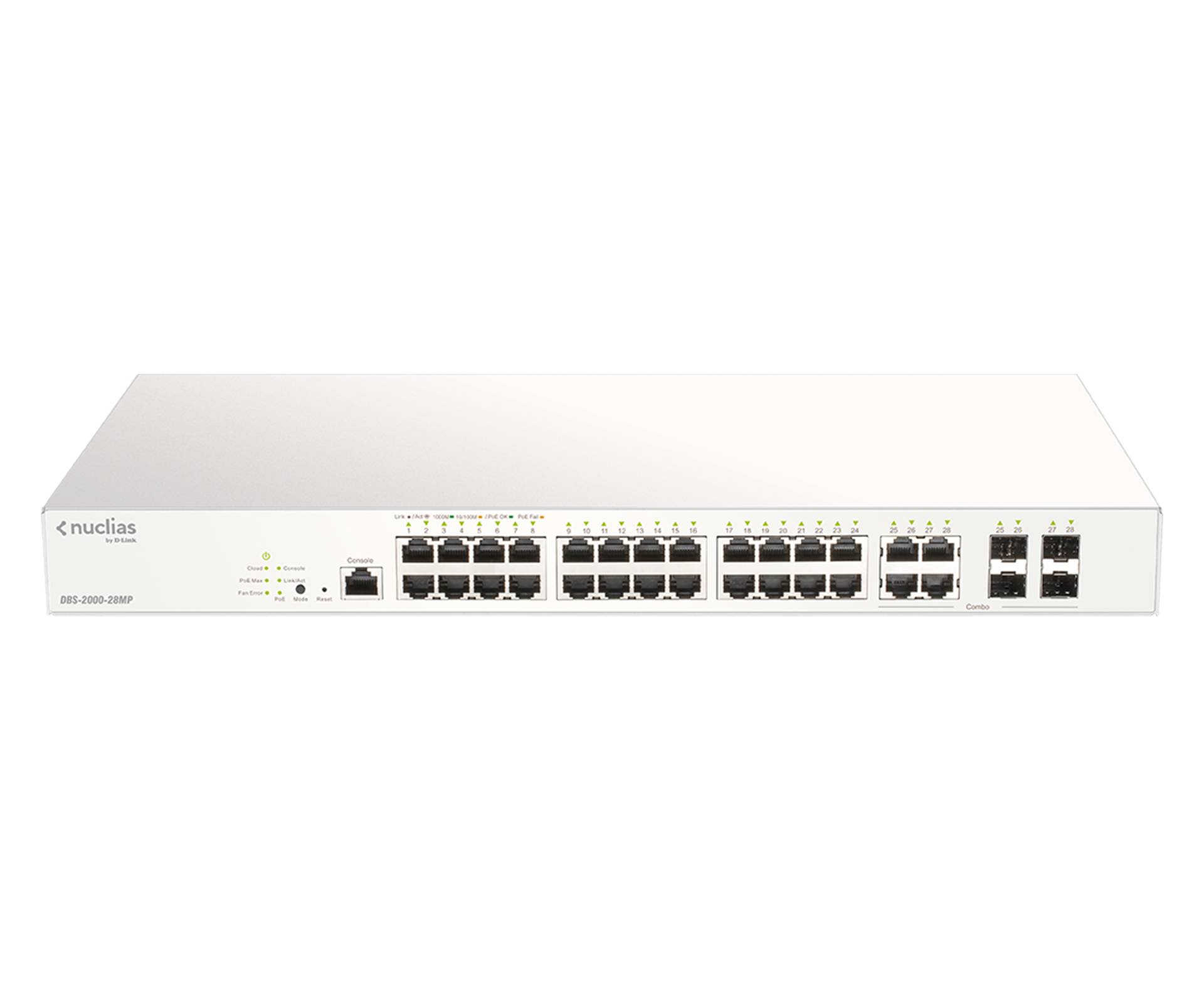 Rca Informatique - image du produit : NUCLIAS 28-PORT POE+ SWITCH CLOUD MANAGED 370W POE