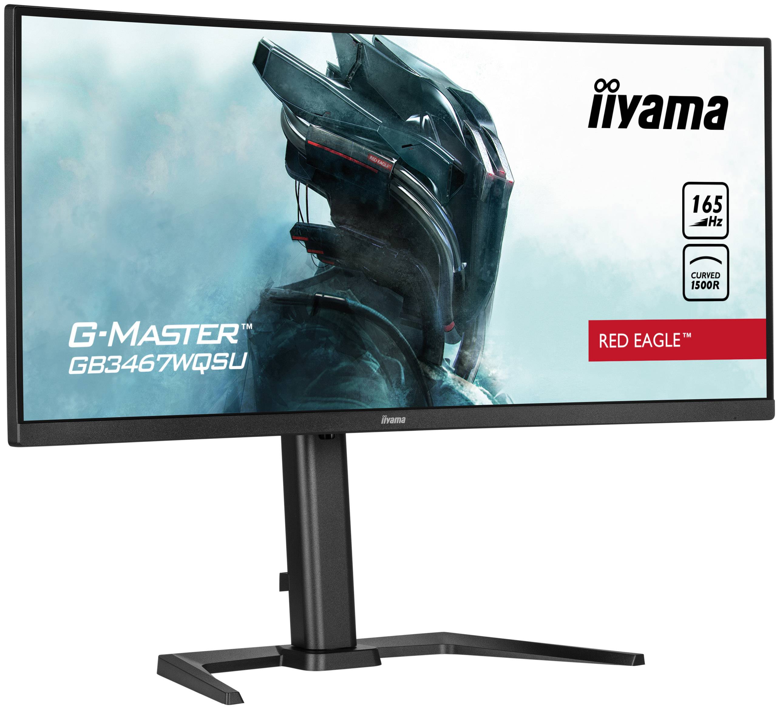 Rca Informatique - image du produit : GB3467WQSU-B5 34IN CURV VA UWQHD 165HZ 550CD/0.4MS/2HDMI/DP