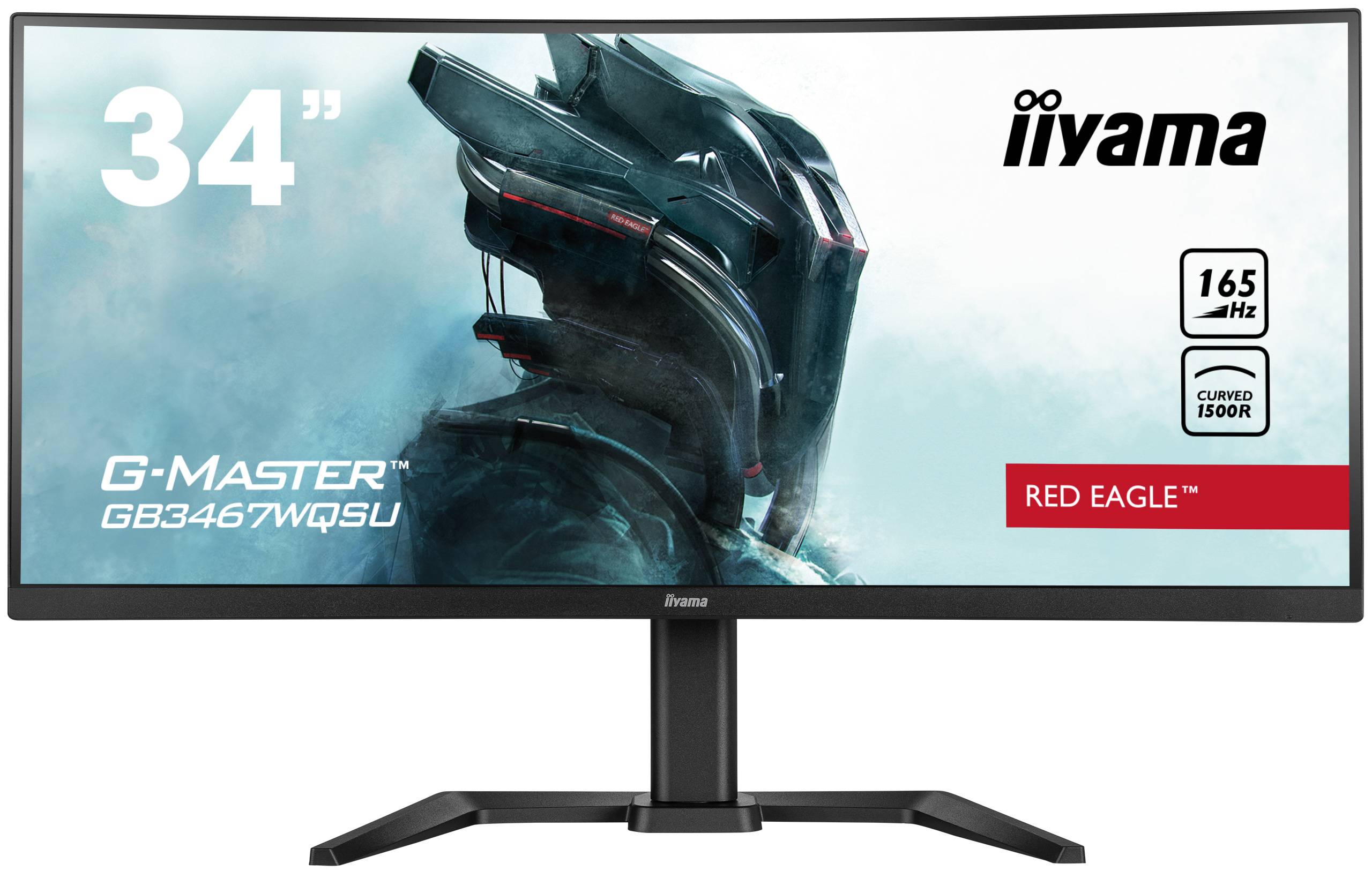 Rca Informatique - Image du produit : GB3467WQSU-B5 34IN CURV VA UWQHD 165HZ 550CD/0.4MS/2HDMI/DP