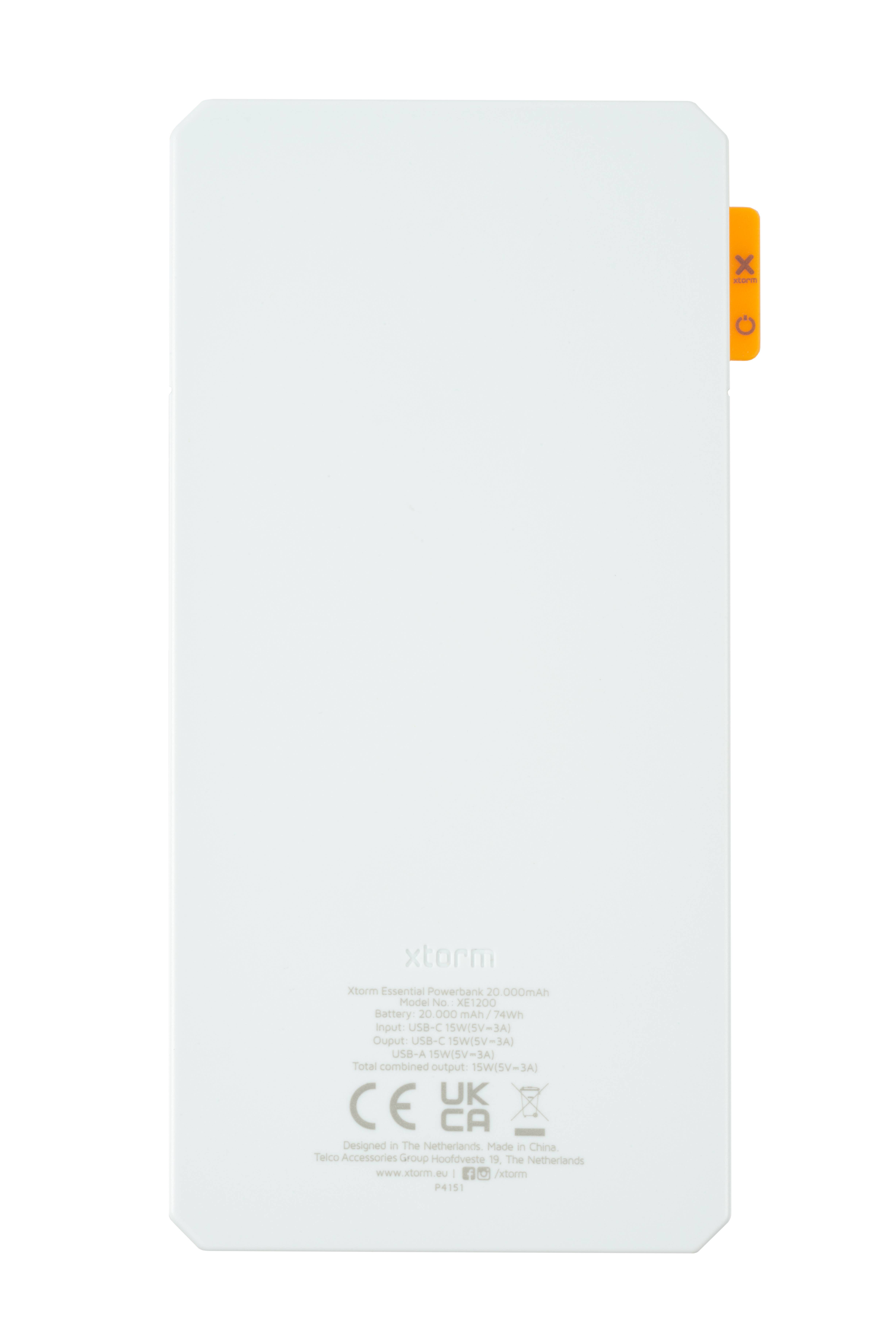 Rca Informatique - image du produit : POWERBANK 15W  20K MAH XTORM - WHITE