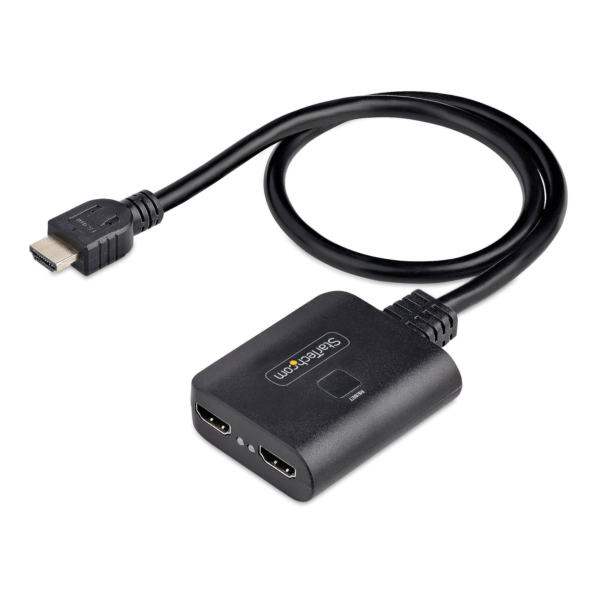 Rca Informatique - Image du produit : 2-PORT HDMI SPLITTER 1 IN 2 OUT 4K HDMI 2.0 DISPLAY/OUTPUT SPLIT