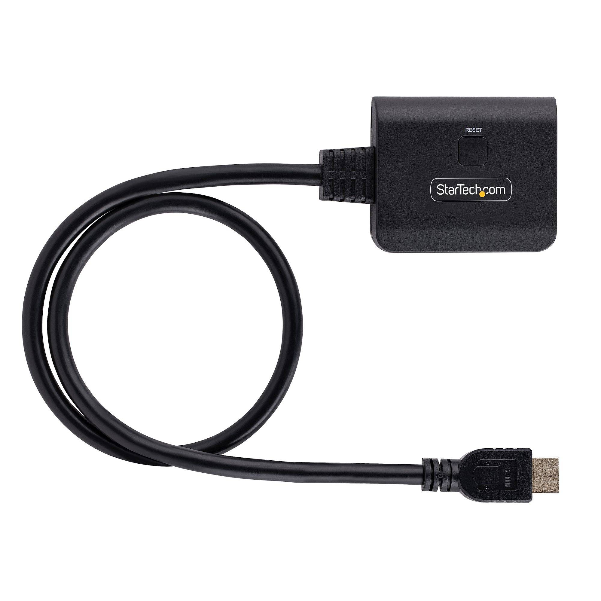 Rca Informatique - image du produit : 2-PORT HDMI SPLITTER 1 IN 2 OUT 4K HDMI 2.0 DISPLAY/OUTPUT SPLIT