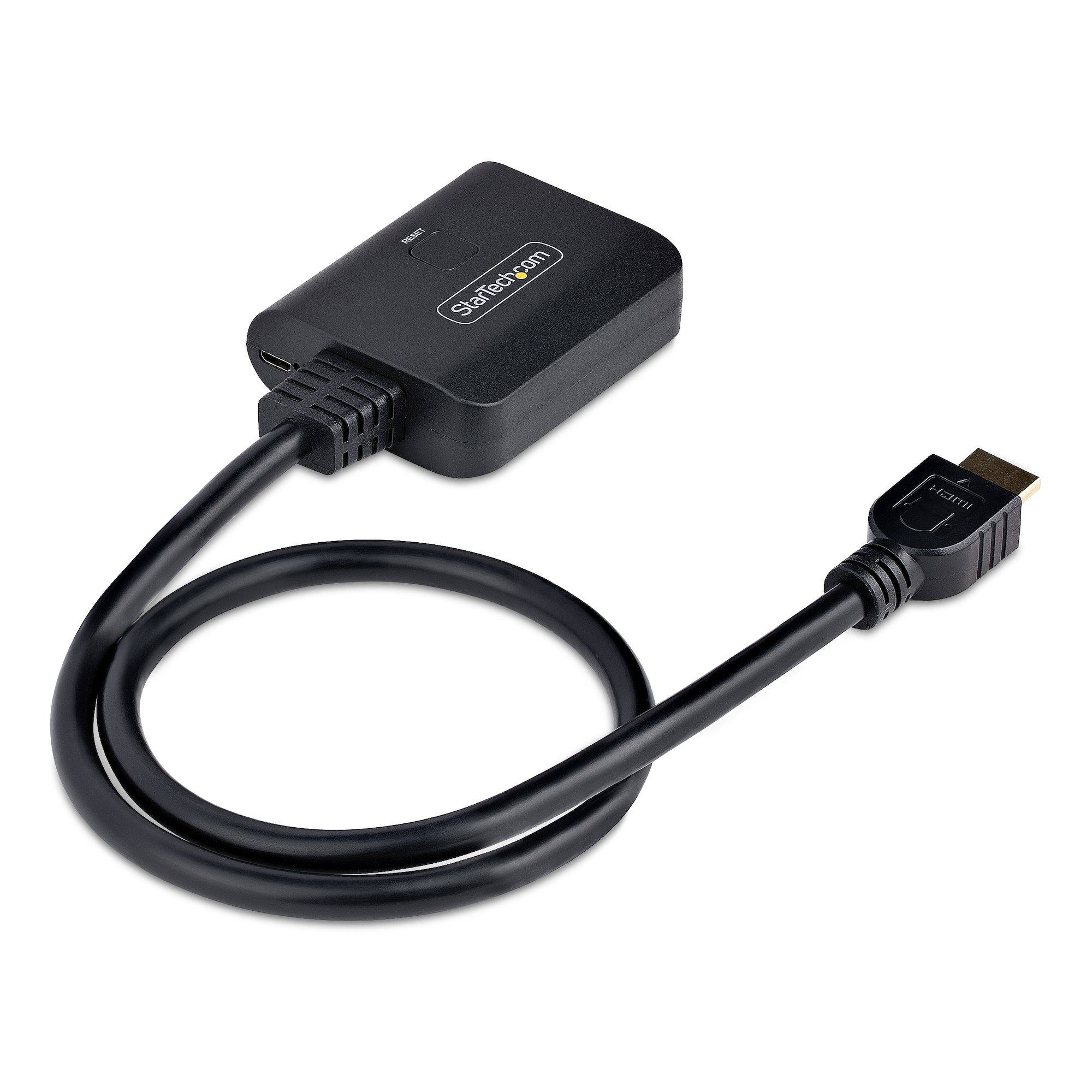 Rca Informatique - image du produit : 2-PORT HDMI SPLITTER 1 IN 2 OUT 4K HDMI 2.0 DISPLAY/OUTPUT SPLIT