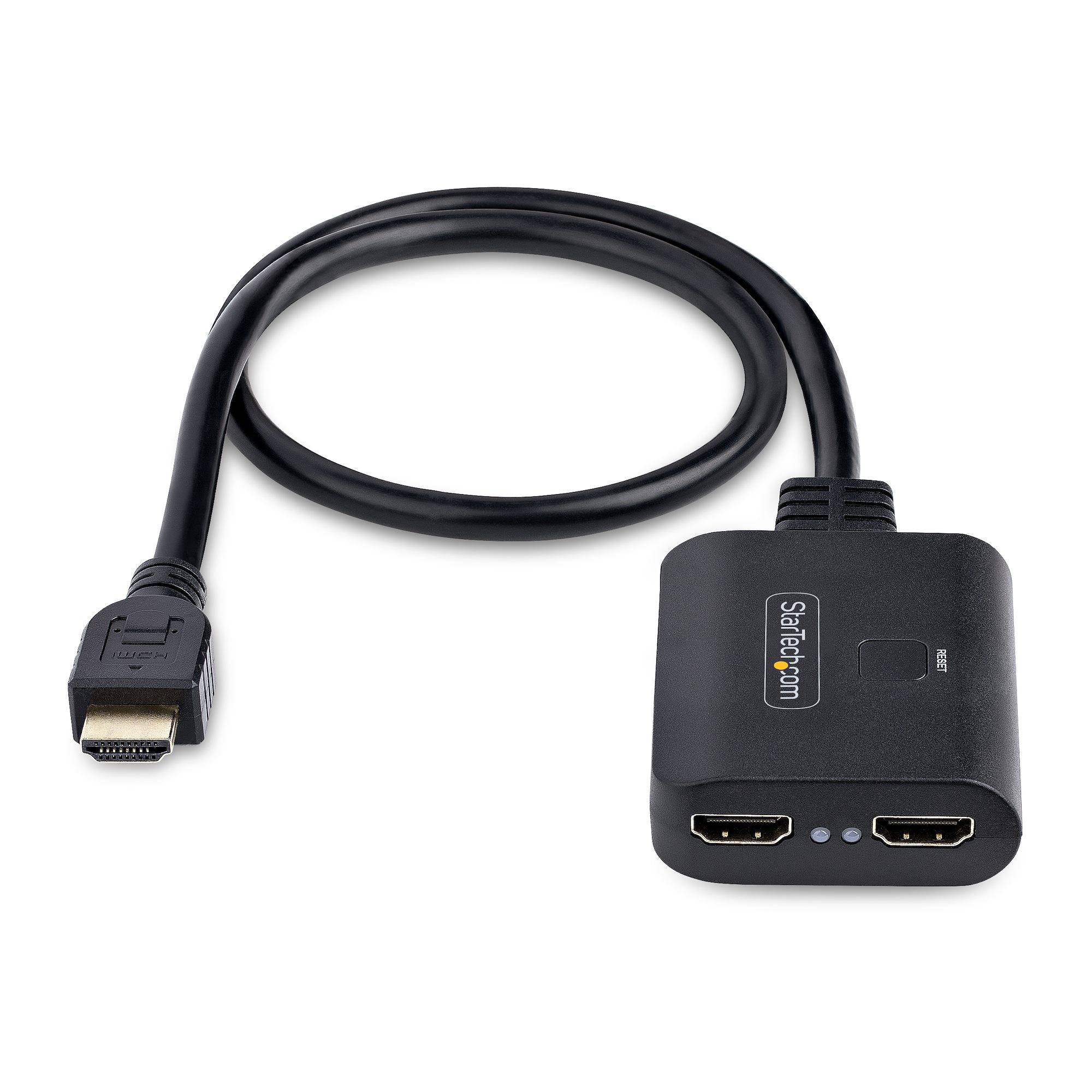 Rca Informatique - image du produit : 2-PORT HDMI SPLITTER 1 IN 2 OUT 4K HDMI 2.0 DISPLAY/OUTPUT SPLIT