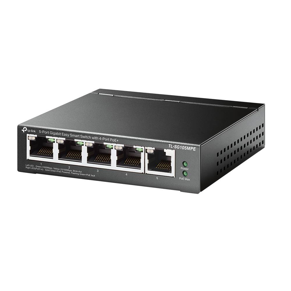 Rca Informatique - image du produit : 5-PORT GIGABIT EASY SMART SWITCH WITH 4-PORT POE+