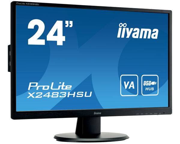 Rca Informatique - Image du produit : X2483HSU-B5 23.8IN VA FHD 250CD 4MS HDMI DP 2USB HUB