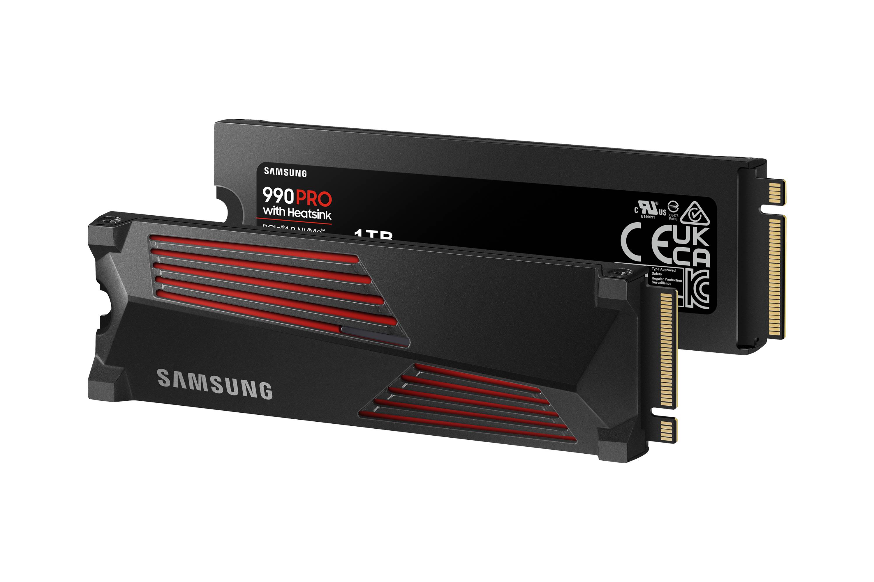 Rca Informatique - image du produit : 1TB SSD PCIE 4.0 X 4 NVME + HEATSINK M.2 2280