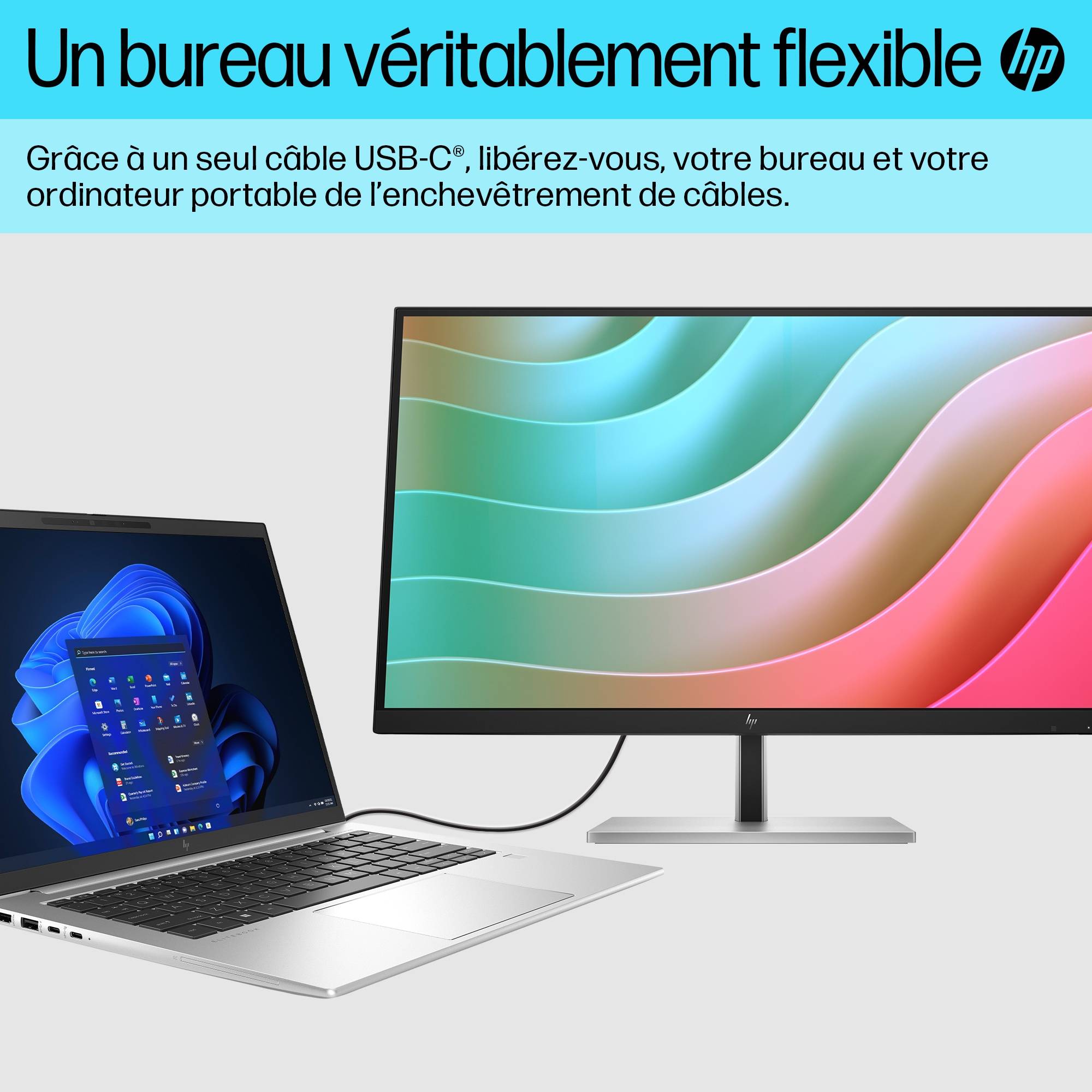 Rca Informatique - image du produit : HP E27K G5 USB-C 4K 27IN MONITOR