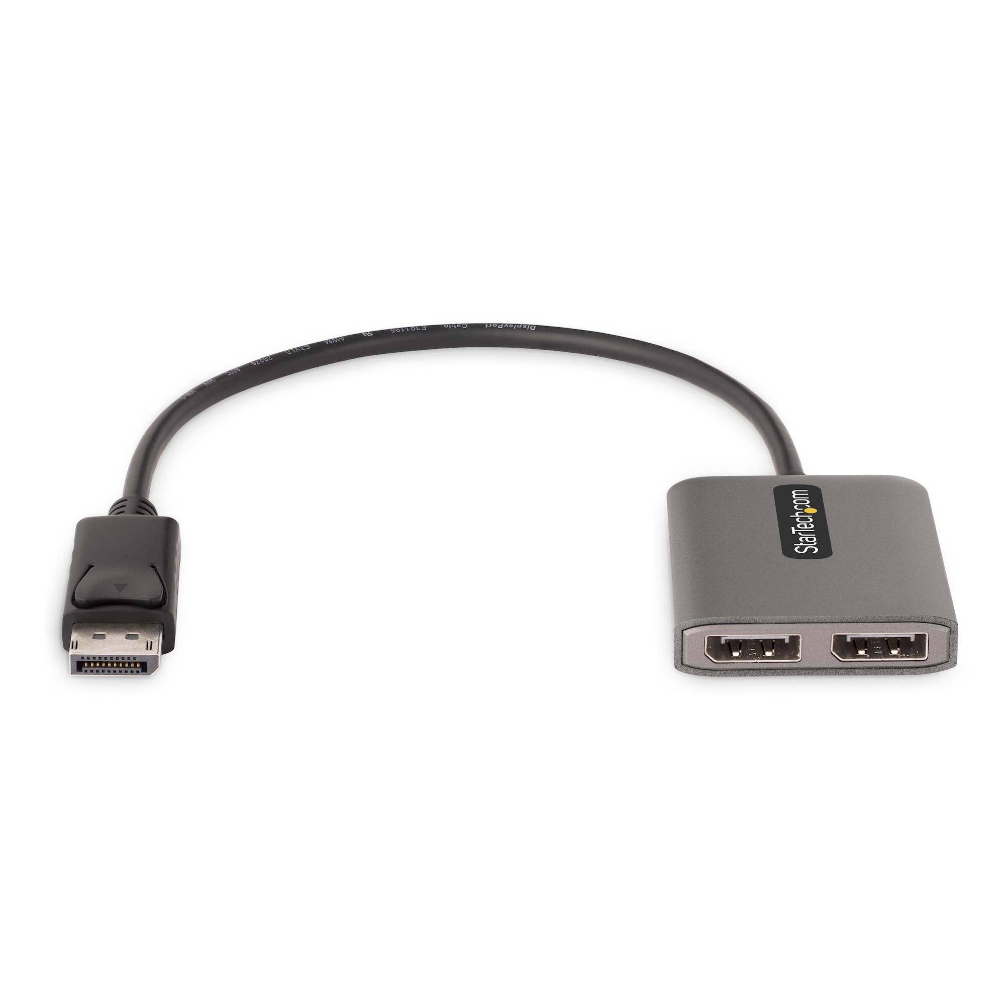 Rca Informatique - image du produit : HUB 2 PORTS DISPLAYPORT MST DUAL 4K60HZ - ADAPTATEUR DP 1.4