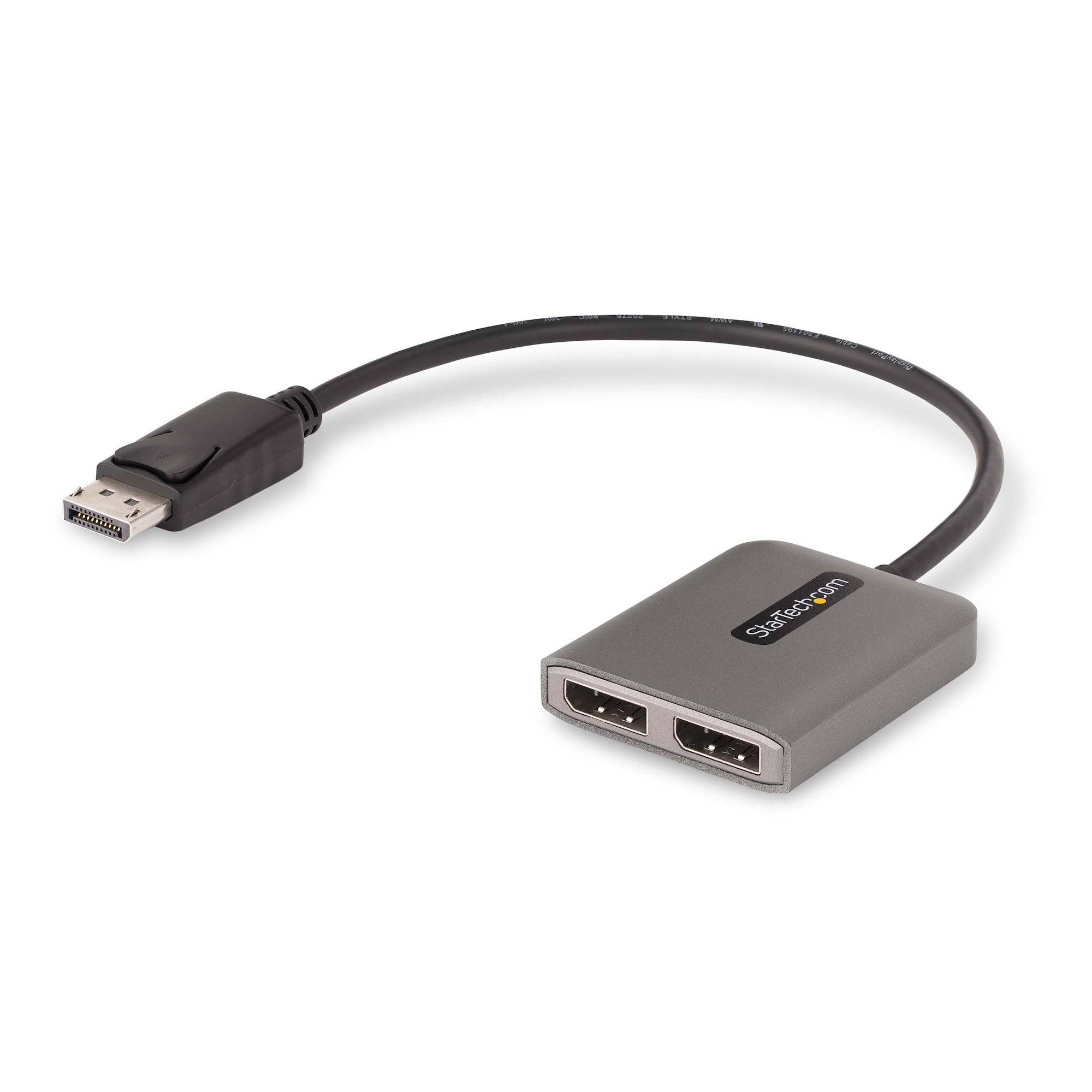 Rca Informatique - Image du produit : HUB 2 PORTS DISPLAYPORT MST DUAL 4K60HZ - ADAPTATEUR DP 1.4