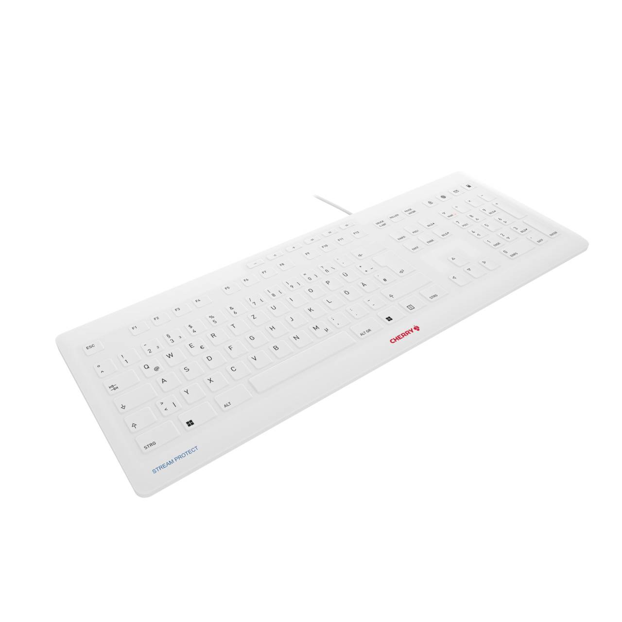 Rca Informatique - image du produit : STREAM PROTECT WIRED GER WHITE-GREY QWERTZ