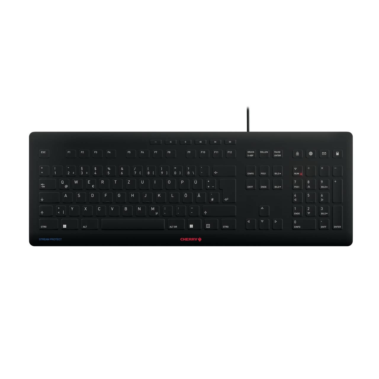 Rca Informatique - image du produit : STREAM PROTECT WIRED GER BLACK QWERTZ