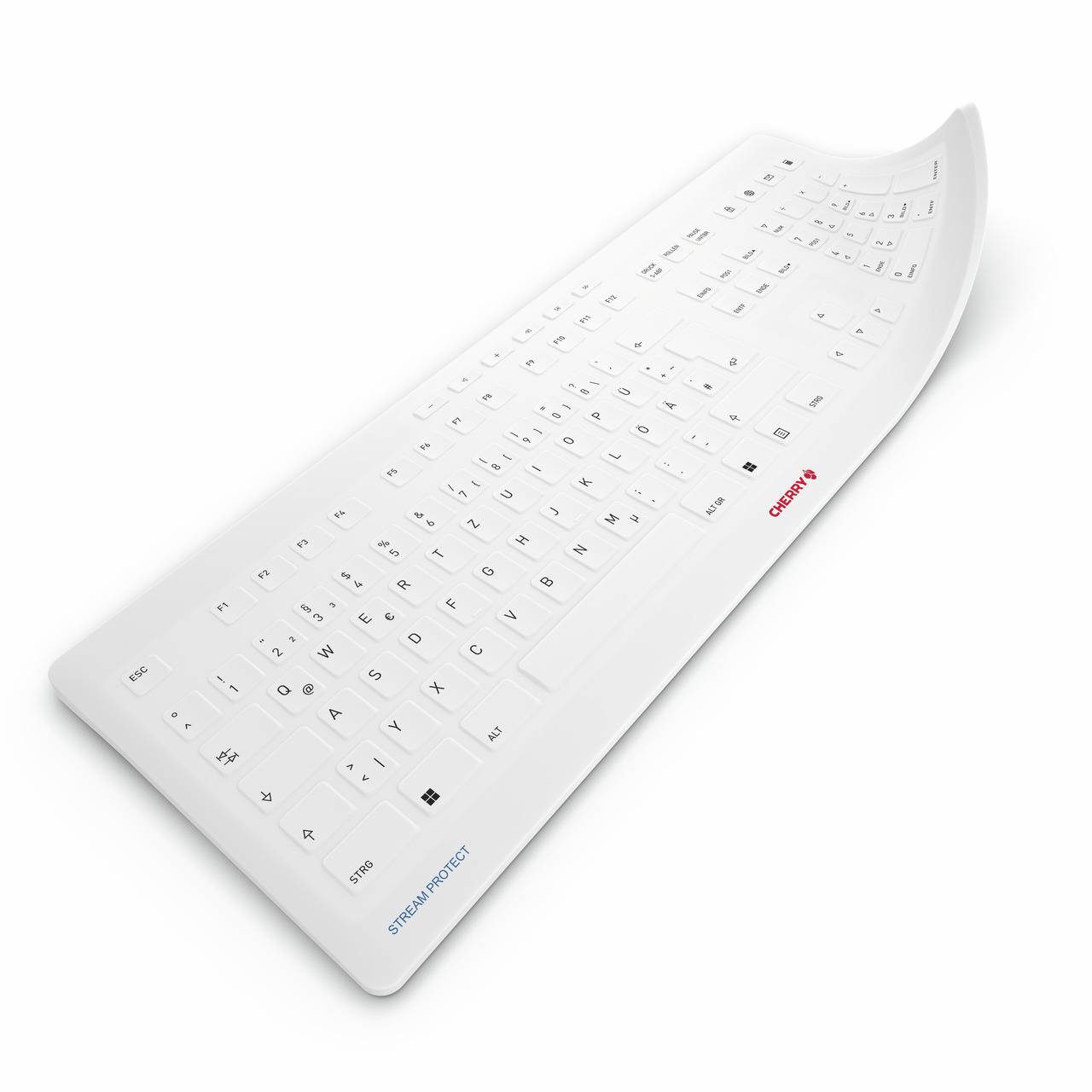 Rca Informatique - Image du produit : STREAM PROTECT MEMBRANE GER WHITE-GREY QWERTZ