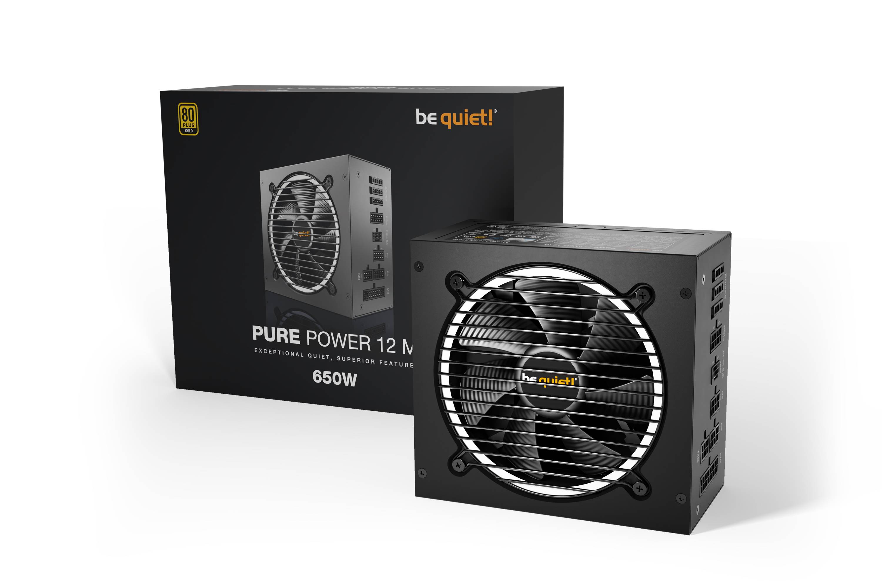 Rca Informatique - image du produit : PURE POWER 12 M 650W 80PLUS GOLD POWER SUPPLY