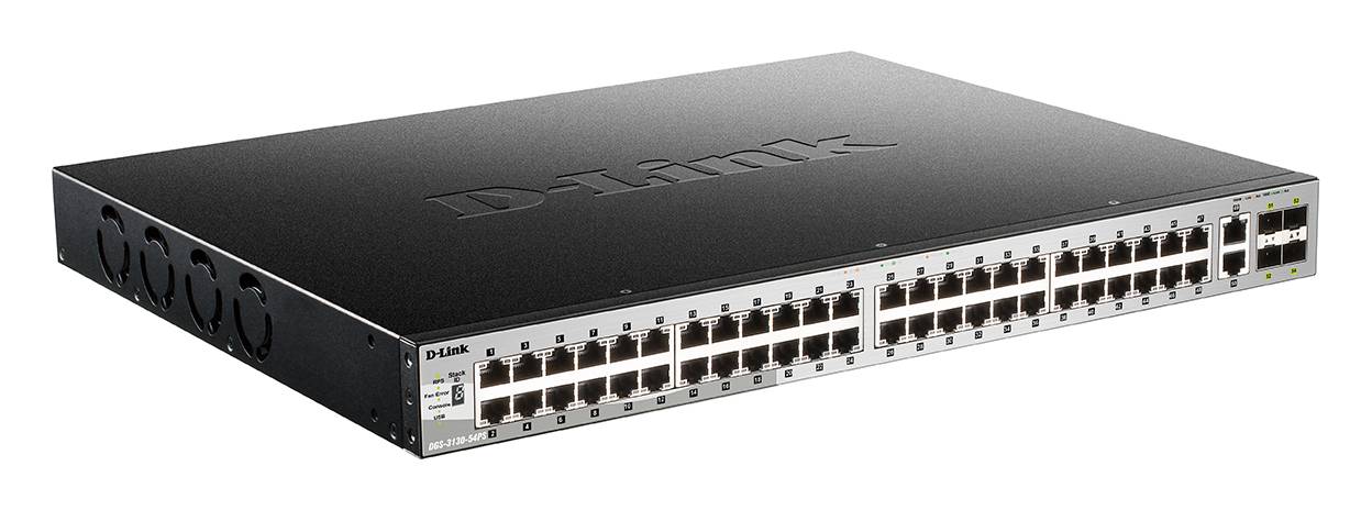 Rca Informatique - image du produit : 54-PORT POE STACKABLE SWITCH 48X1G 2X10G CU 4XSFP+ LAYER 3