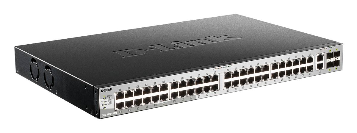 Rca Informatique - image du produit : 54-PORT STACKABLE SWITCH 48X1G 2X10G CU 4XSFP+ LAYER 3