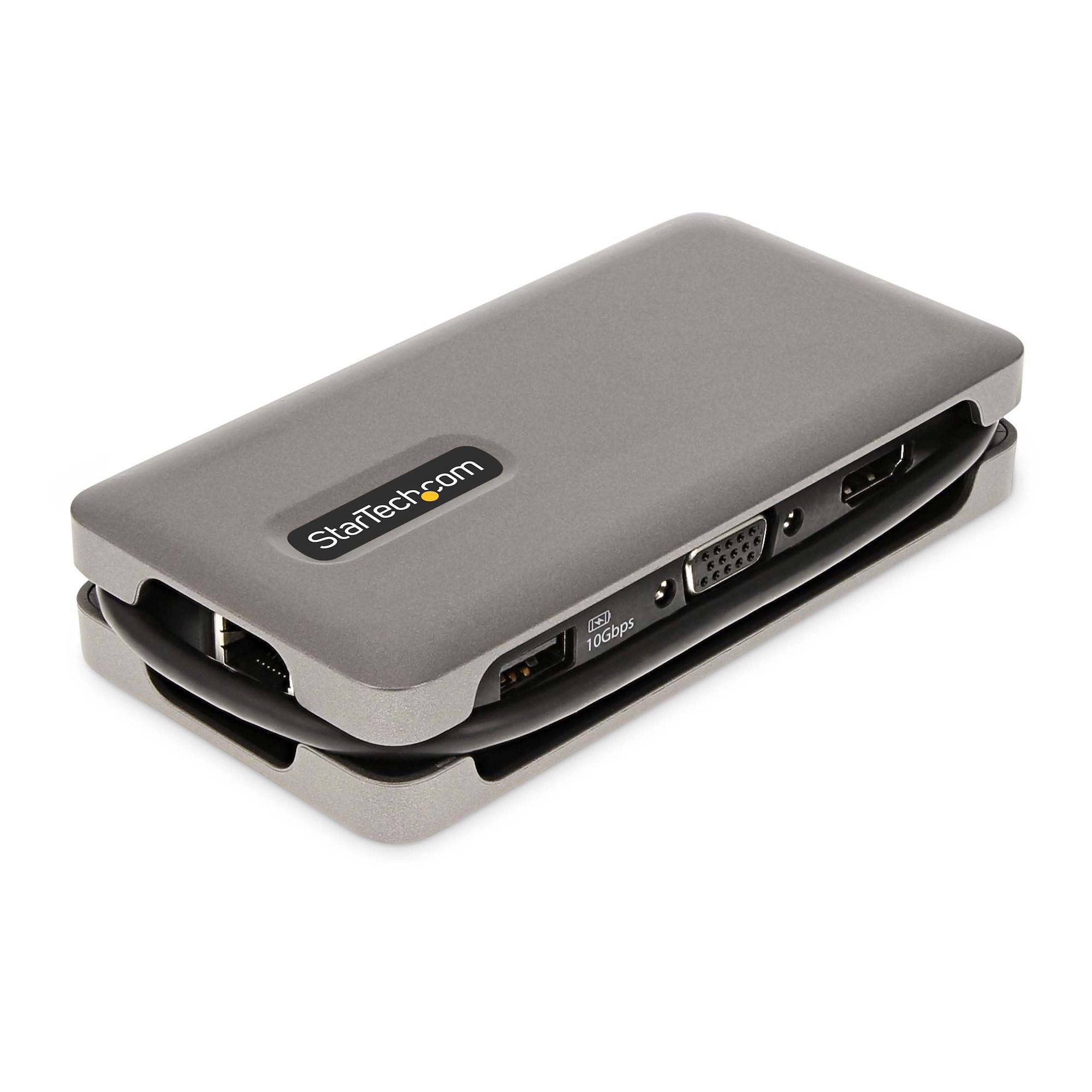 Rca Informatique - image du produit : USB-C MULTIPORT ADAPTER HDMI VGA TYPE-C LAPTOP DOCKING STATIO