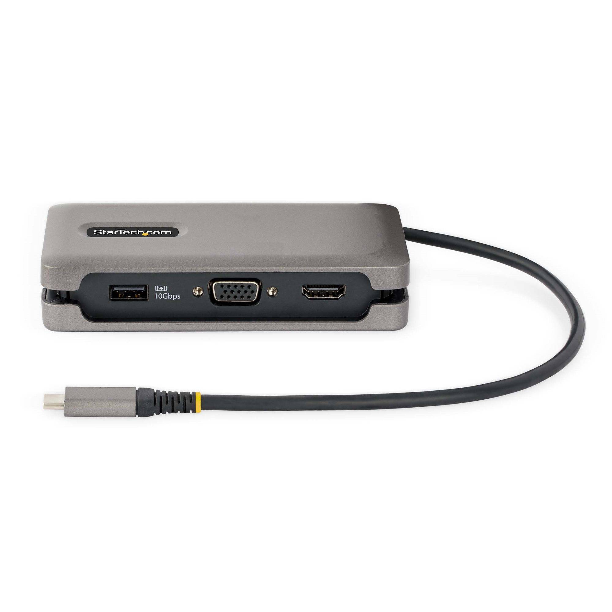 Rca Informatique - image du produit : USB-C MULTIPORT ADAPTER HDMI VGA TYPE-C LAPTOP DOCKING STATIO