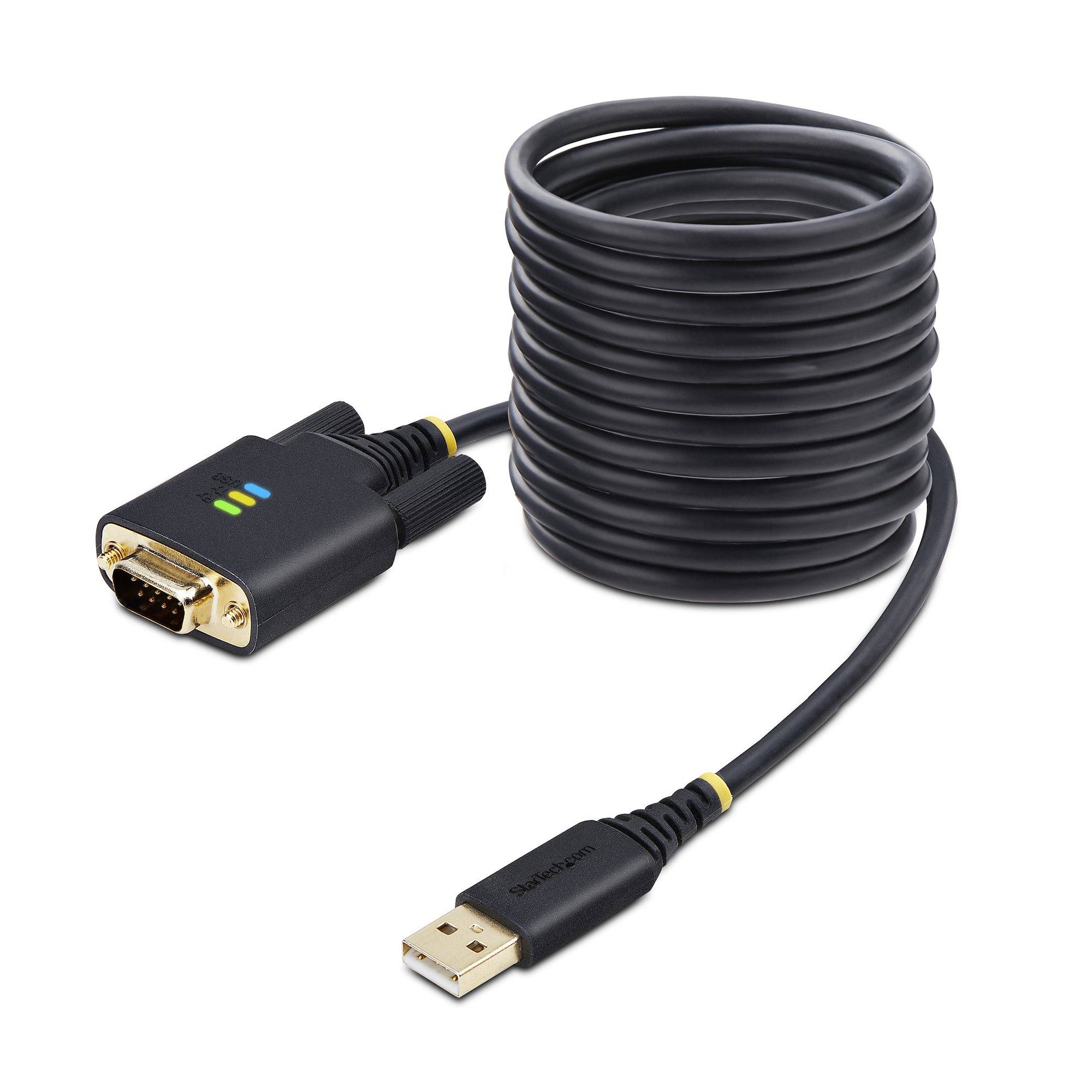 Rca Informatique - Image du produit : 10FT USB TO SERIAL CABLE USB TO DB9 RS232 ADAPTER